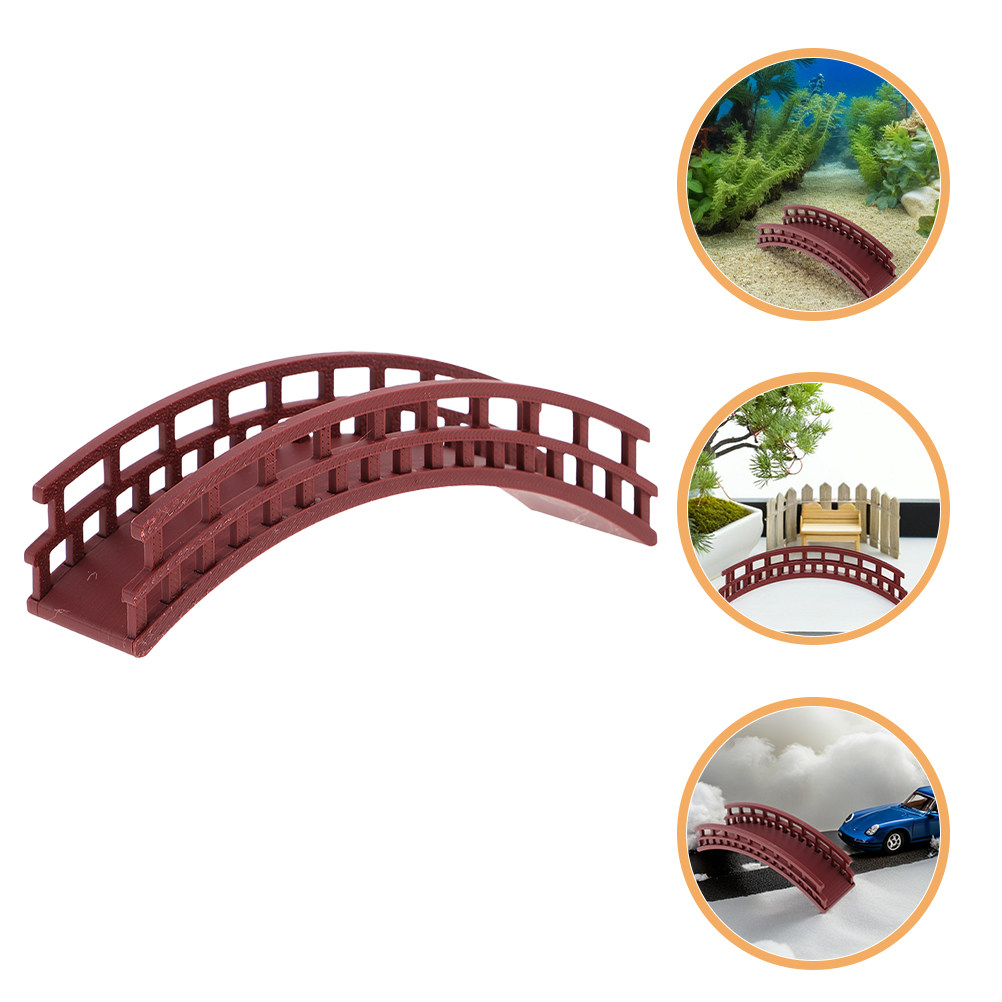 Bonsai Garden Landscape Design - สะพานโค้งขนาดเล็ก ดีไซน์น้ำหนักเบา สำหรับตกแต่งสวนนางฟ้า กระถางต้นไม้บอนไซ และภูมิทัศน์จิ๋ว สะพานโค้งจิ๋ว