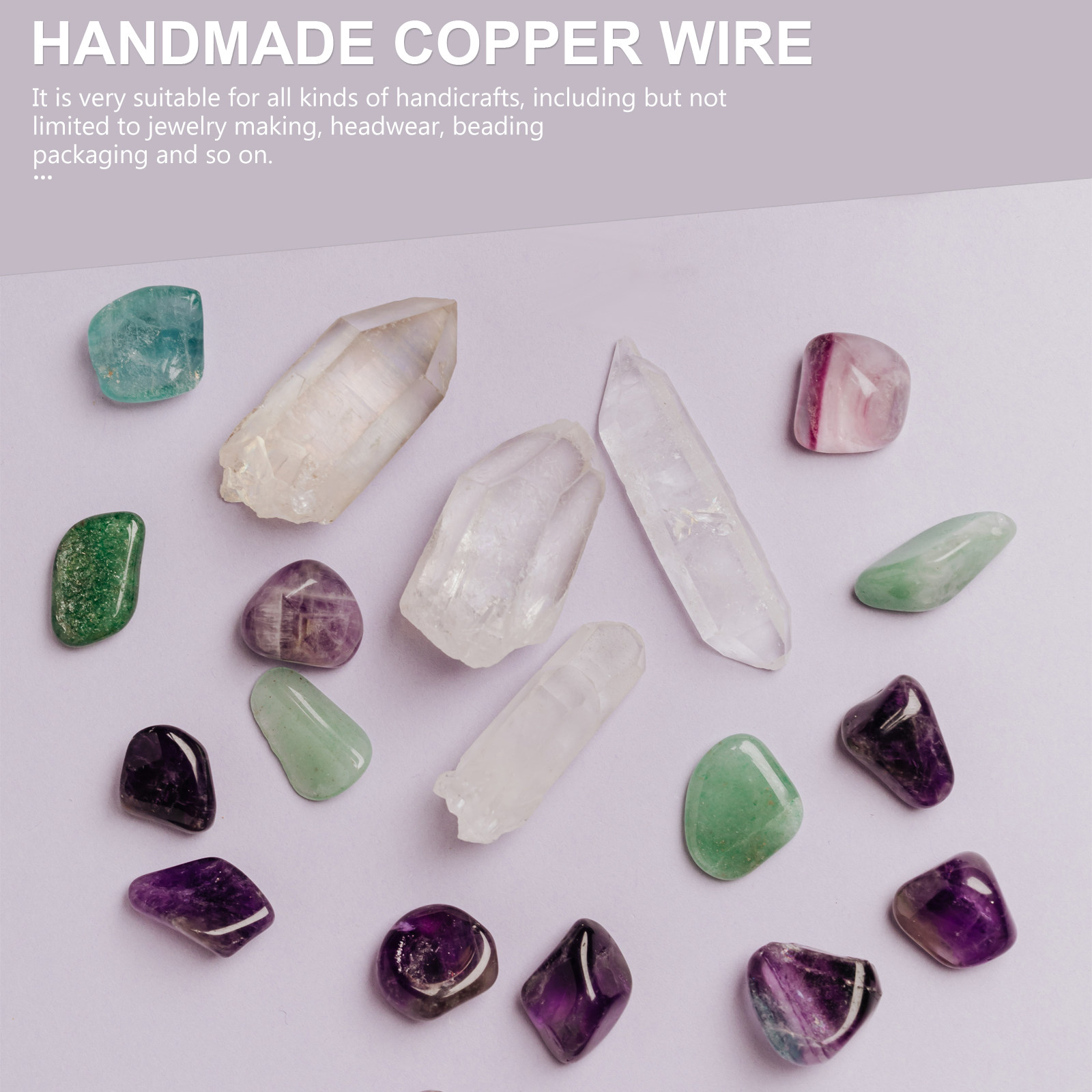 Copper Wire Roll - ลวดทองแดง 5 ม้วน วัสดุทำเครื่องประดับ ขนาด 26