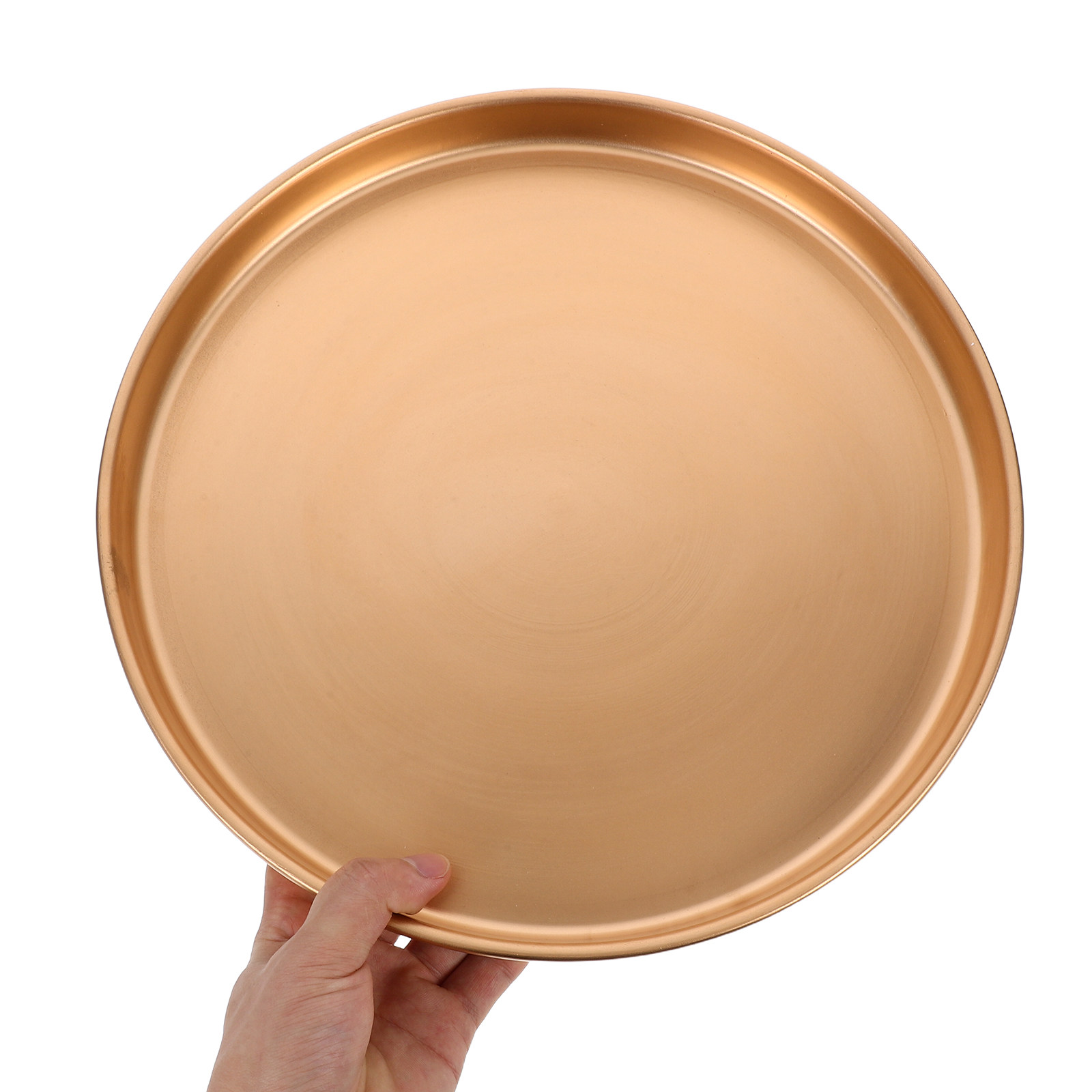 Drip Tray Saucer - จานรองกระถางต้นไม้เซรามิกทรงกลมขนาดใหญ่พรีเมียม สีทอง ถาดรองน้ำหยดสำหรับกระถางดอกไม้ เหมาะสำหรับต้นไม้ในร่มและตกแต่งบ้าน