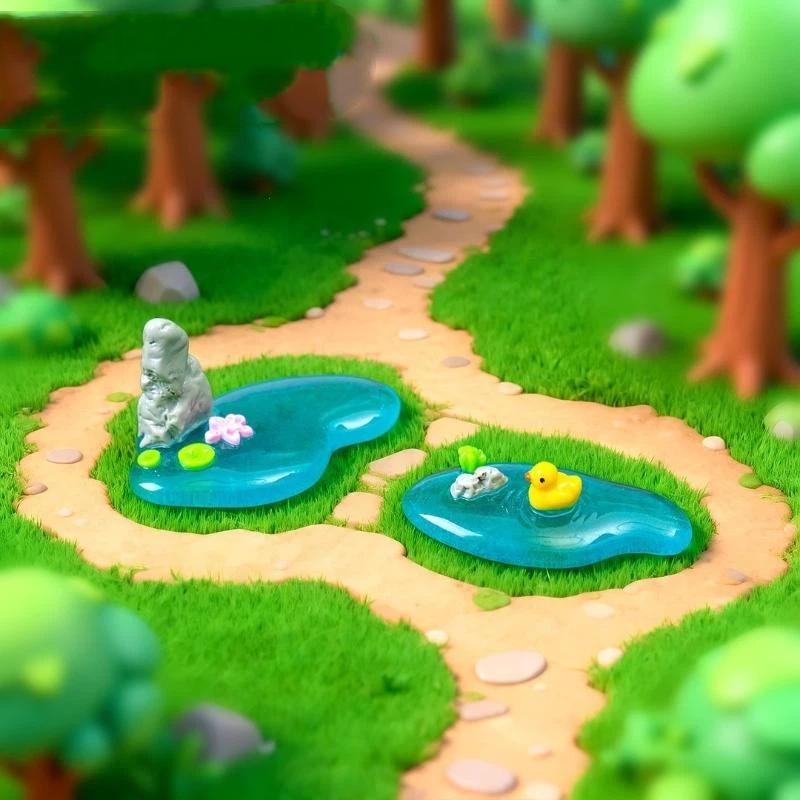 ⑧ ของตกแต่งบ่อเรซินขนาดเล็ก ลา - Bonsai Garden With Koi Pond บทวิจารณ์และราคา
