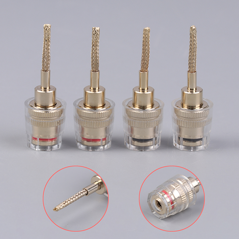 2/4 ชิ้น ขั้วต่อสายเคเบิล HIFI - Copper Wire Roll บทวิจารณ์และราคา