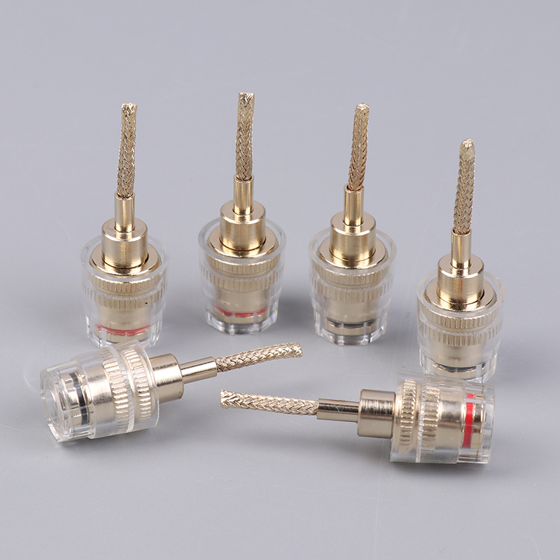 2/4 ชิ้น ขั้วต่อสายเคเบิล HIFI - Copper Wire Roll บทวิจารณ์และราคา