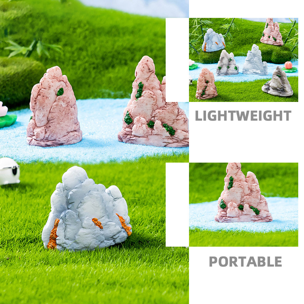 6 ชิ้น ภูเขาบอนไซจิ๋วเรซิ่น ขอ - Bonsai Garden Landscape Design บทวิจารณ์และราคา