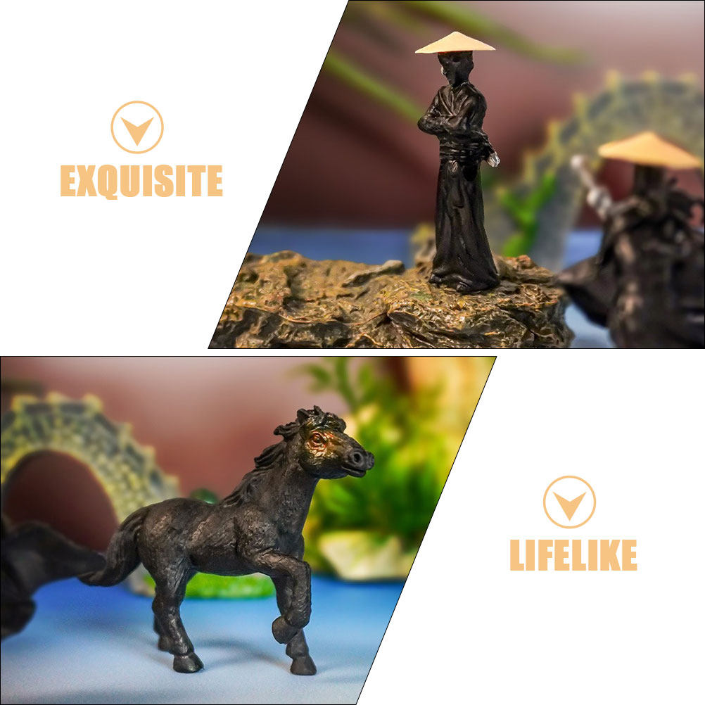 3 ชิ้น รูปปั้นอัศวินจีนโบราณ ข - Bonsai Garden Art บทวิจารณ์และราคา